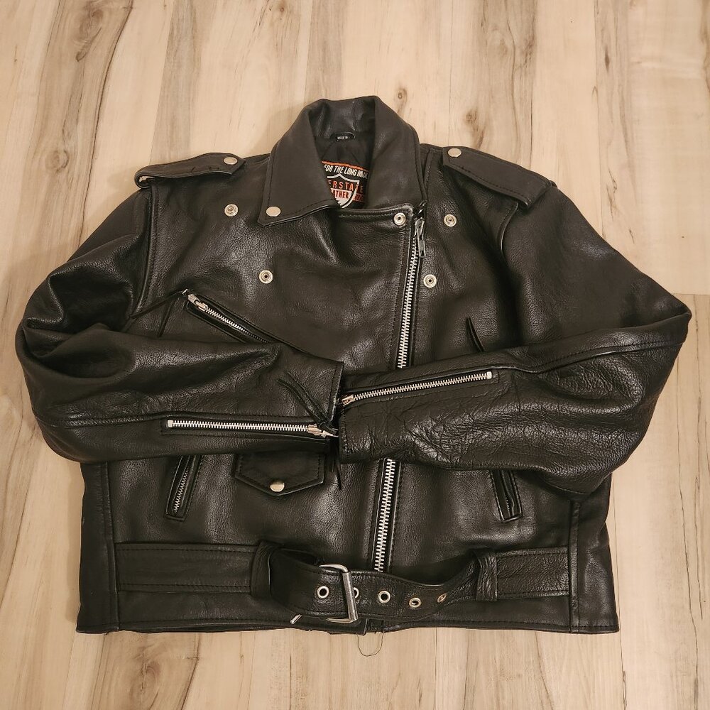 Women's Leather Riding Jacket - Picture 4 of 6